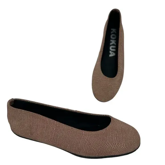 KOKUA Shoes Kokua Barcelona Pink Ballerina Flats Polka Dot